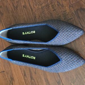 VGUC Rothy's Chocolate Metallic Points Size 8